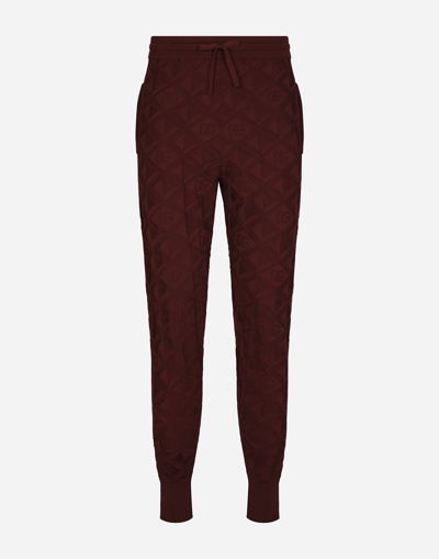 Dolce & Gabbana 3d Silk Jacquard Jogging Trousers