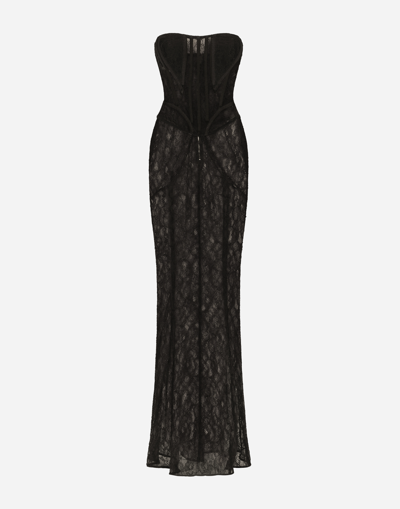 Dolce & Gabbana Long Lace Corset Dress