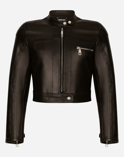 Dolce & Gabbana Nappa Leather Biker Jacket