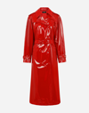 DOLCE & GABBANA PATENT LEATHER TRENCH COAT
