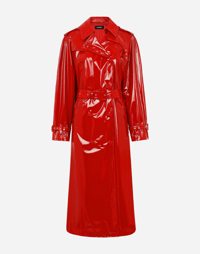 Dolce & Gabbana Patent Leather Trench Coat