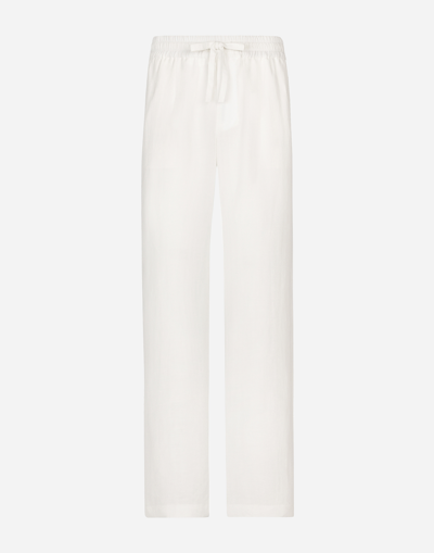 Dolce & Gabbana Linen-blend Jogging Trousers