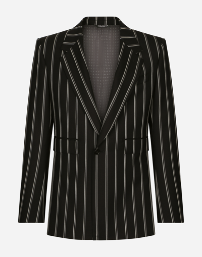 Dolce & Gabbana Pinstripe Wool Sicilia-fit Suit