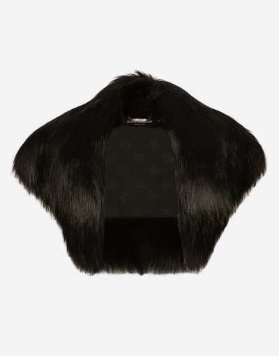 Dolce & Gabbana Faux Fur Shrug