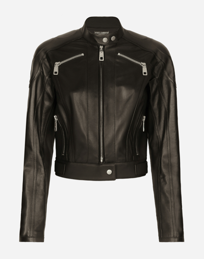 Dolce & Gabbana Nappa Leather Biker Jacket