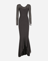 DOLCE & GABBANA KIM DOLCE&GABBANA LONG GEORGETTE DRESS