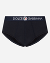 Dolce & Gabbana Brando Briefs In Two-way Stretch Cotton Jersey In Nero
