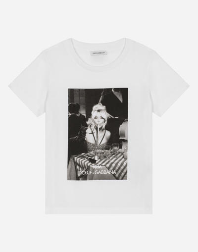 Dolce & Gabbana Jersey T-shirt With Kim Print