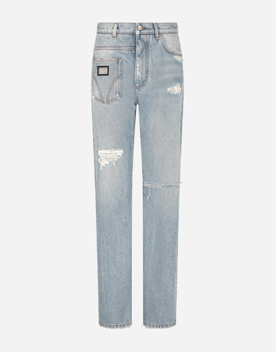 Dolce & Gabbana Patchwork Denim Jeans