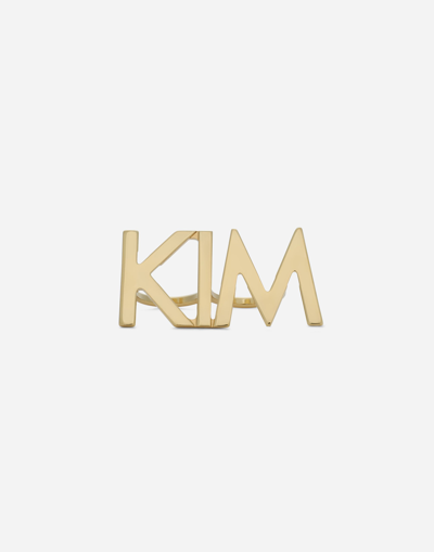 Dolce & Gabbana Kim Double-finger Ring In Gold
