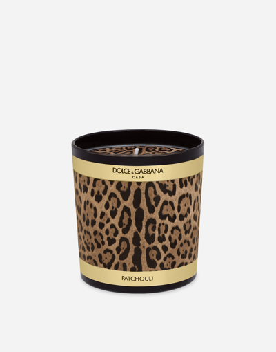 Dolce & Gabbana Scented Candle - Patchouli In Animal Print