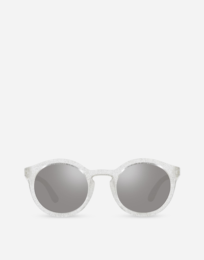 Dolce & Gabbana New Pattern Sunglasses In White