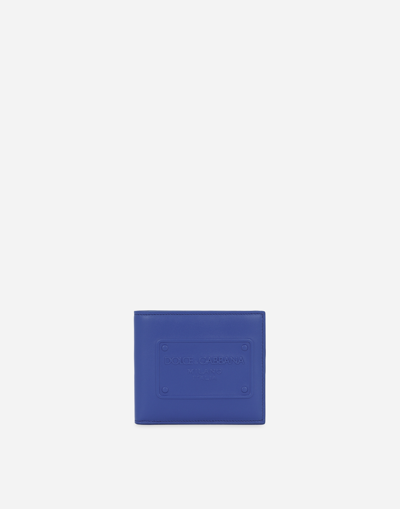 Dolce & Gabbana Calfskin Bifold Wallet With Raised Logo