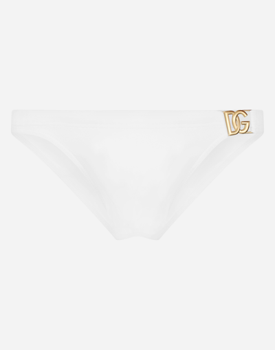 Dolce & Gabbana Swim Briefs With Dg Hardware