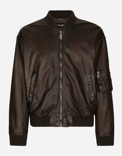 Dolce & Gabbana Padded Leather Jacket