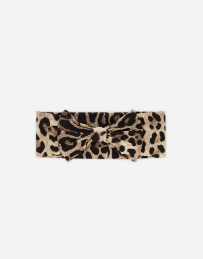Dolce & Gabbana Babies' Leopard-print Interlock Band