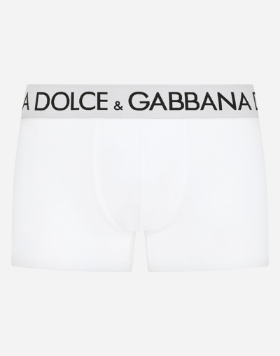 Dolce & Gabbana Two-way-stretch Cotton Jersey Regular-fit Boxers