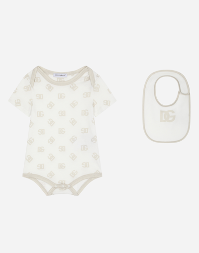 Dolce & Gabbana Babies' 2-piece Gift Set With Dg Logo Print