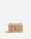 DOLCE & GABBANA DG GIRLS PHONE BAG IN NAPPA MORDORE LEATHER