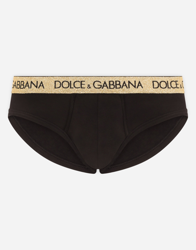 Dolce & Gabbana Stretch Jersey Brando Briefs In Brown