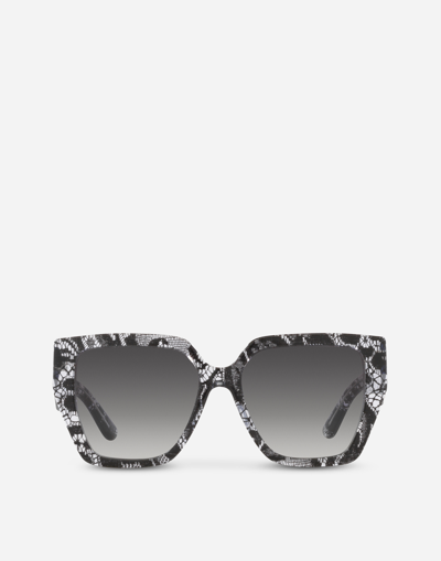 Dolce & Gabbana Dg Crossed Sunglasses In Grey