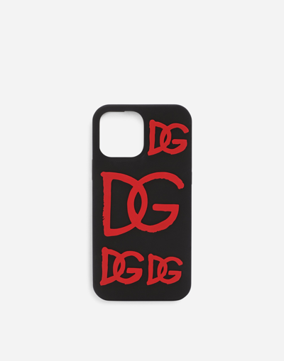 Dolce & Gabbana Rubber Iphone 13 Pro Max Cover In Multicolor