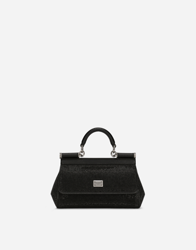 Dolce & Gabbana Kim Dolce&gabbana Small Sicily Handbag In Black