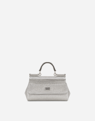 Dolce & Gabbana Kim Dolce&gabbana Small Sicily Handbag In Grey
