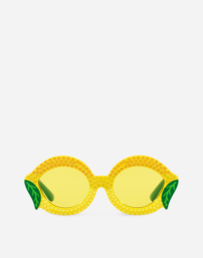 Dolce & Gabbana Farmer Sunglasses In Yellow