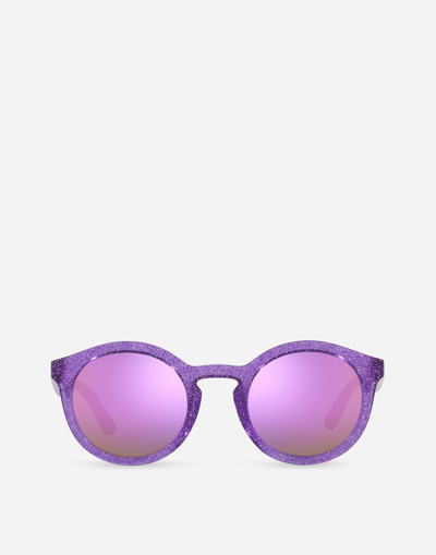 Dolce & Gabbana New Pattern Sunglasses In Purple