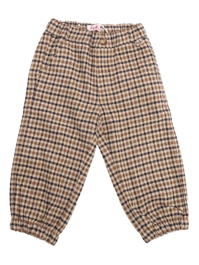 Il Gufo Check Patterned Trousers In Multi
