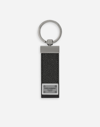 DOLCE & GABBANA CALFSKIN KEY CHAIN WITH LOGO TAG