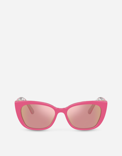 Dolce & Gabbana Happy Garden Sunglasses In Pink