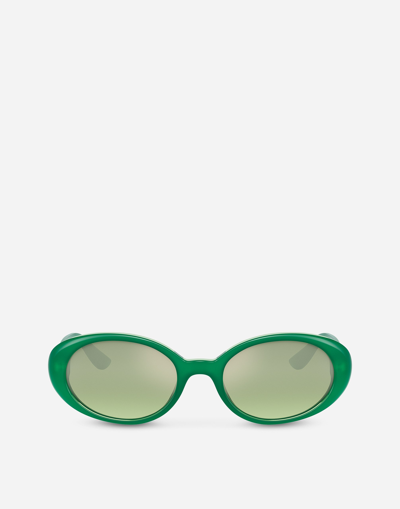 Dolce & Gabbana Re-edition Sunglasses In Green