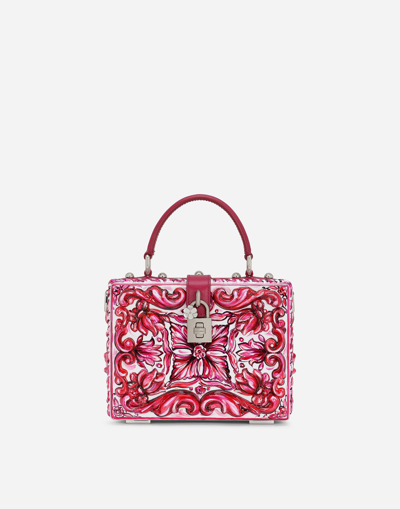 Dolce & Gabbana Dolce Box Handbag In Brown