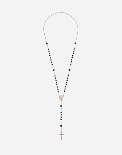 Dolce & Gabbana White Gold Rosary Necklace
