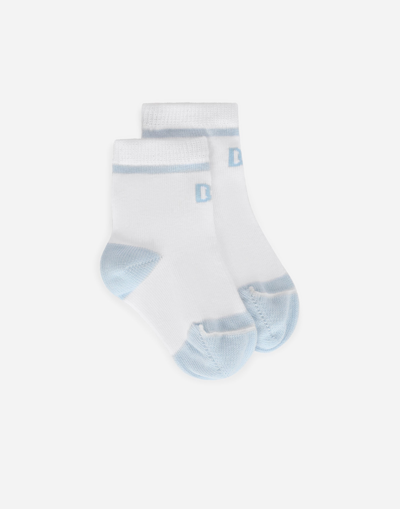 Dolce & Gabbana Babies' Socks With Jacquard Dg Logo