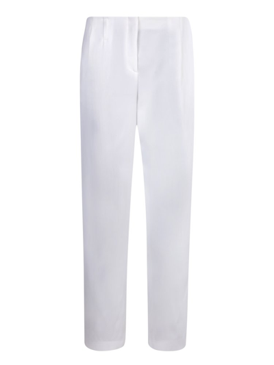 Giorgio Armani Tailored Straight-leg Trousers In White