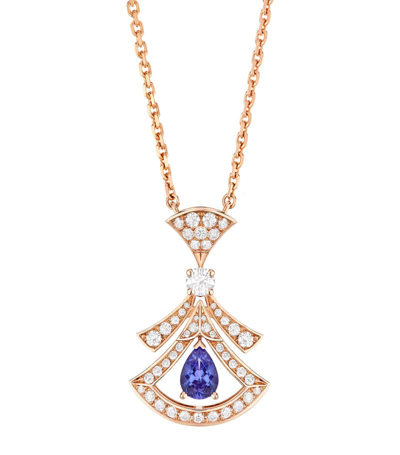 Bvlgari Rose Gold, Diamond And Tanzanite Divas' Dream Necklace