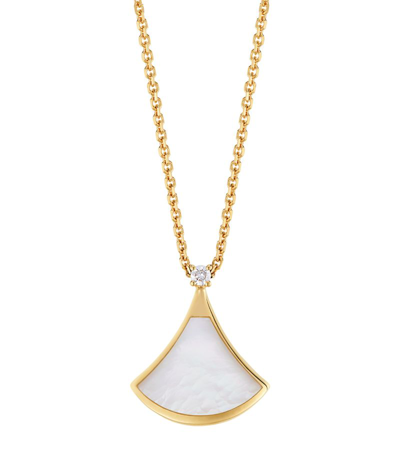 Bvlgari Yellow Gold, Diamond And Mother-of-pearl Divas' Dream Necklace