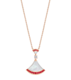 BVLGARI ROSE GOLD, DIAMOND, RUBY AND MOTHER-OF-PEARL DIVAS' DREAM NECKLACE