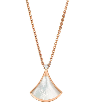 Bvlgari Rose Gold, Diamond And Mother-of-pearl Divas' Dream Necklace