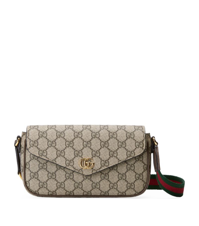 Gucci Canvas Ophidia Gg Shoulder Bag In Neutrals