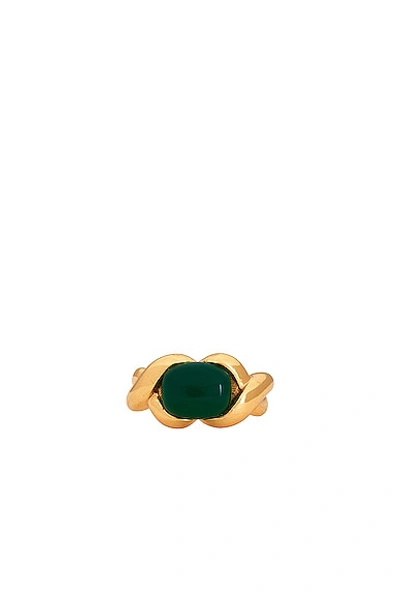 Aureum Verde Ring In 24k Gold Vermeil