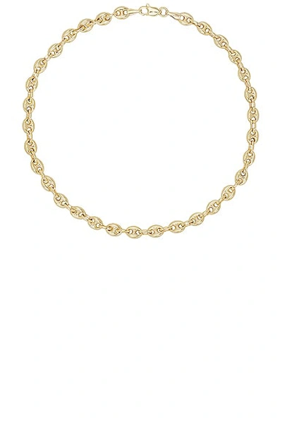 Stone And Strand Puffy Maritime Anklet In 10k Yellow Gold