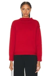 Totême Wool Guernsey Knit Red In Red