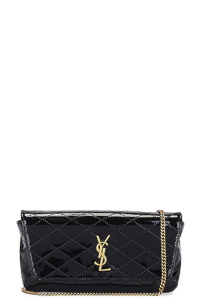 Saint Laurent Gaby Chain Phone Holder Bag In Noir