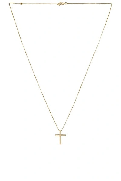 Gucci Link To Love Cross Necklace In Yellow Gold