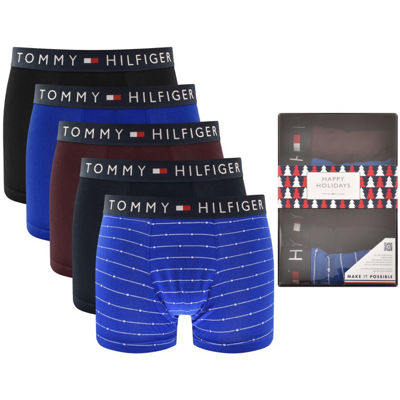 Tommy Hilfiger Underwear Five Pack Trunks In Blue