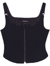 TOM FORD ZIP-UP CORSET TANK TOP